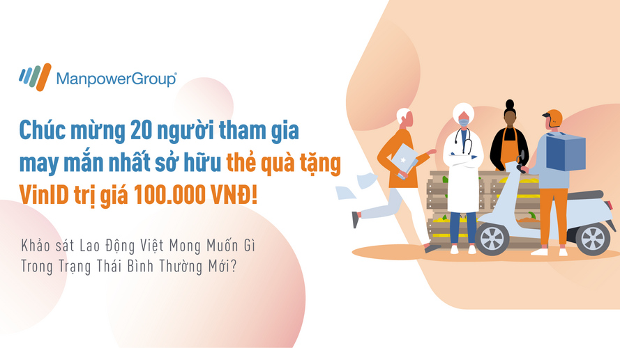 20 người tham gia may mắn của Khảo Sát Lao Động Việt Mong Muốn Gì Trong Trạng Thái Bình Thường Mới?