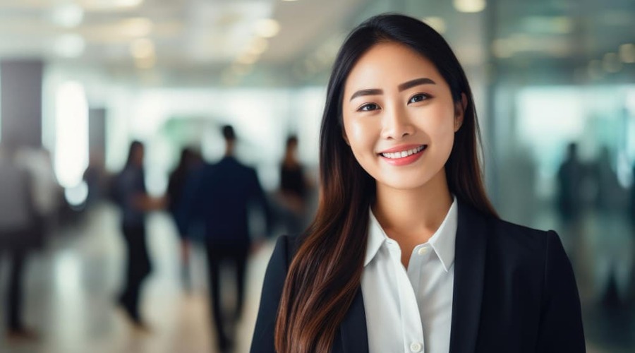 Chuyên viên tư vấn dịch vụ RPO của Manpower Việt Nam đang bước vào văn phòng.