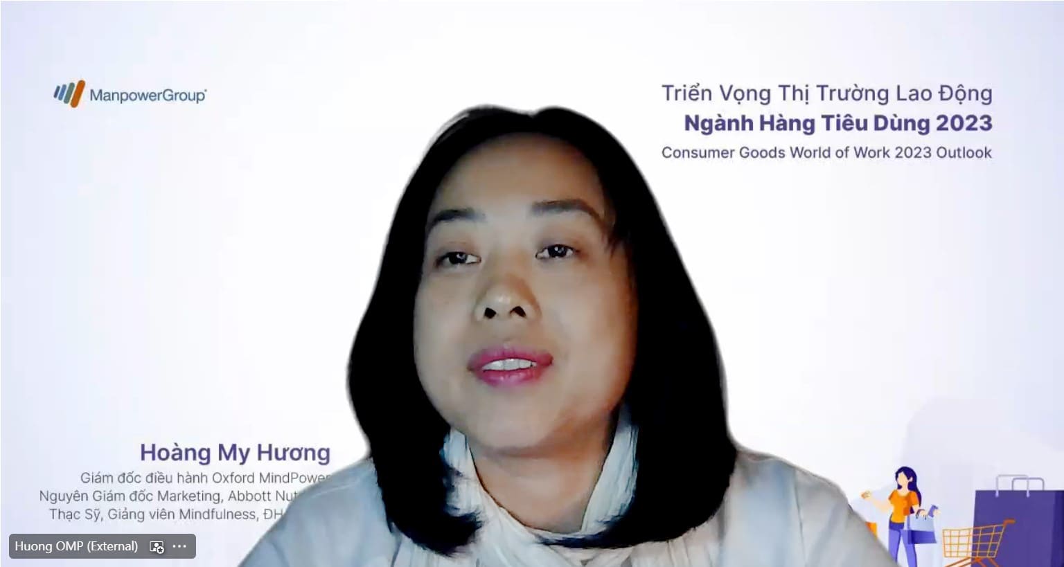 ManpowerGroup Vietnam shared 7 key consumer goods trends at "Consumer Goods World of Work 2023 Outlook" webinar by end July 2023.