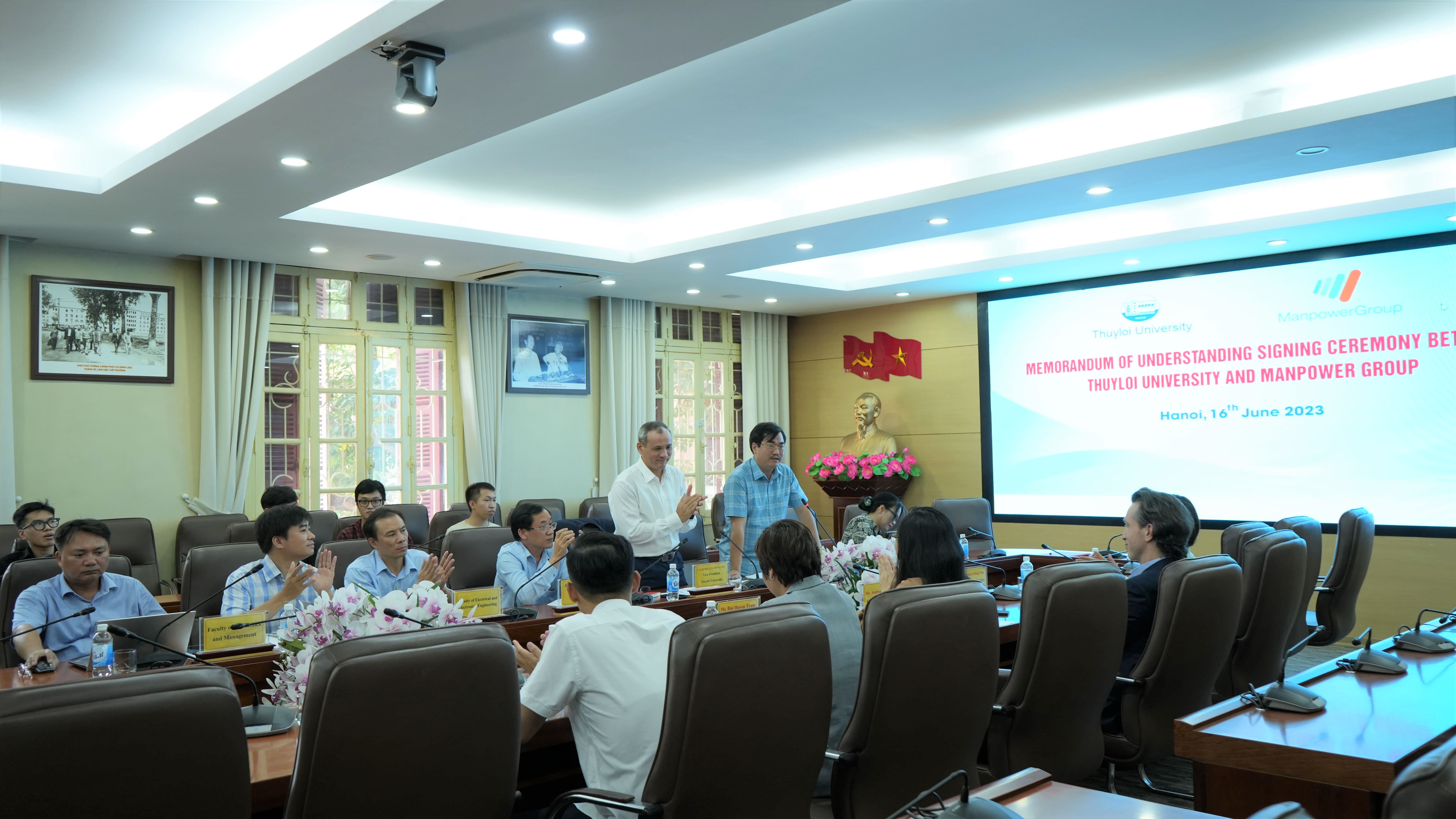 ManpowerGroup Vietnam signed MoU with Thuyloi University to upskill the undergraduates via practical training at leading companies’ internship programs
