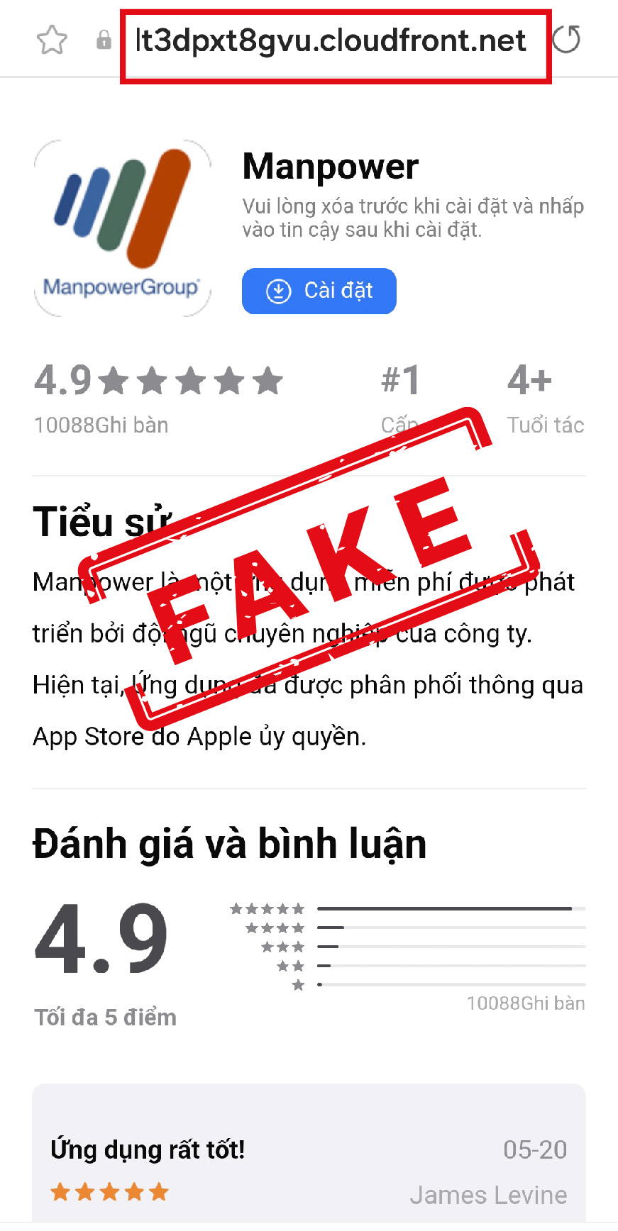 ung dung gia mao manpower viet nam