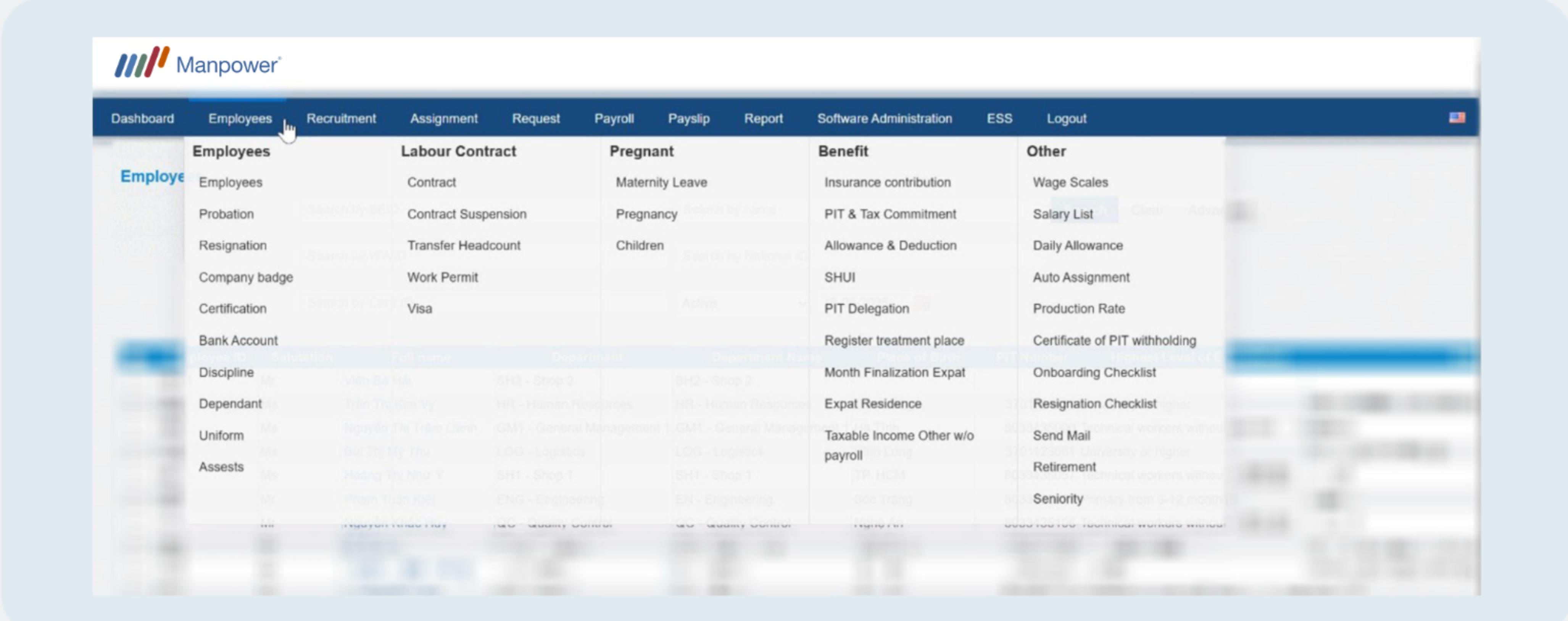 Manpower Vietnam's Human Resources Information System