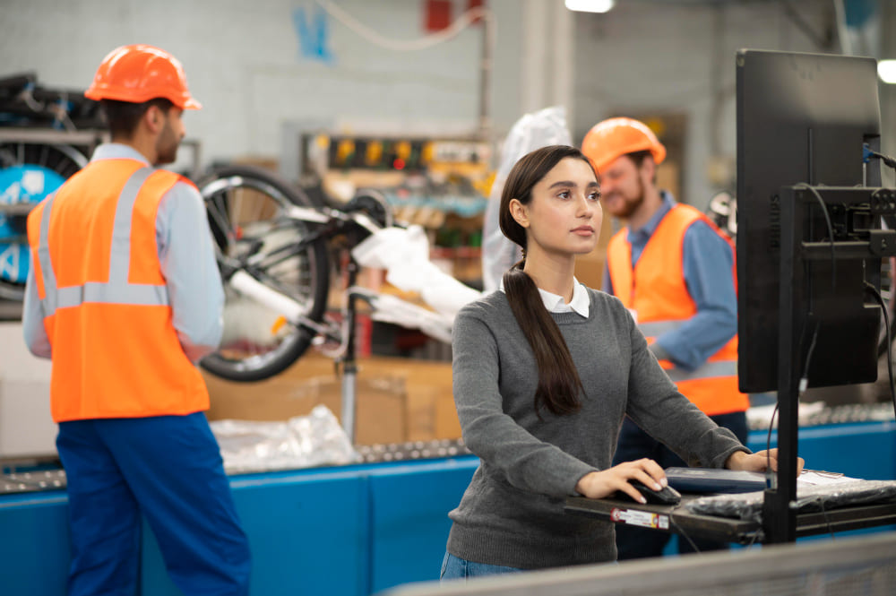 Established factory production line maintaining steady output during staff transfers