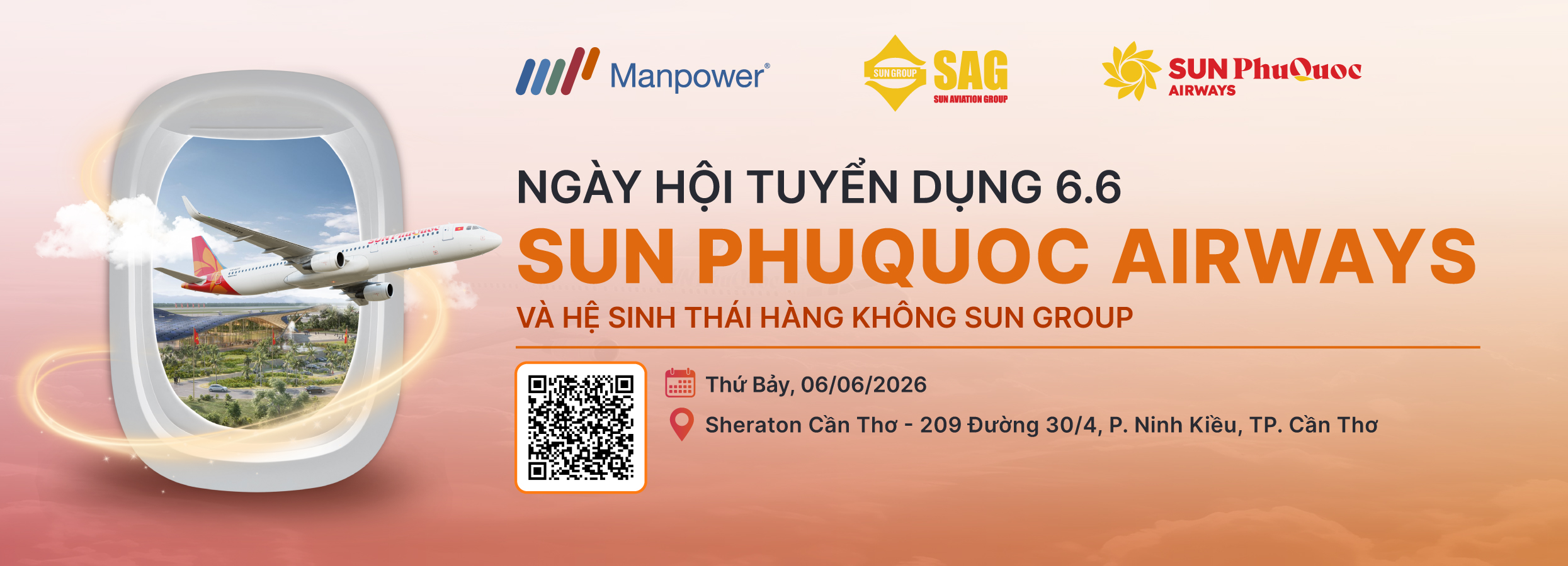 Ngày hội việc làm Sun PhuQuoc Airways hãng hàng không Sun Group tại Cần Thơ ngày 06/06